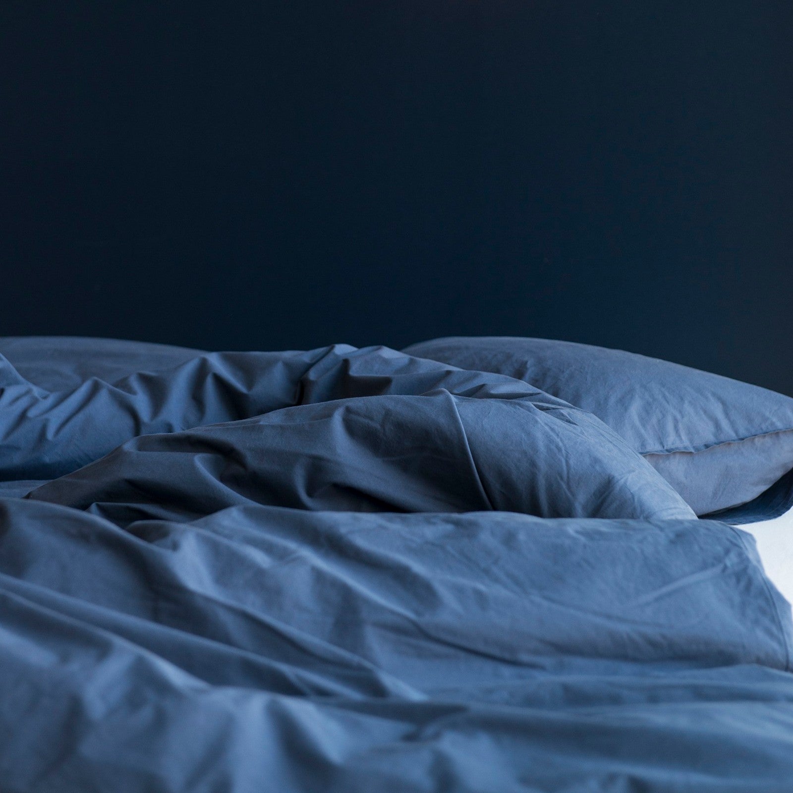 Louise indigo, Taie d'oreiller 65x65 cm