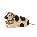 Trauffer Vache 1 couchée Freiburger Holztier