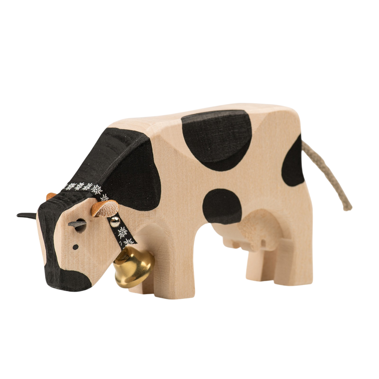 Trauffer Kuh 2 fressend Freiburger Holztier