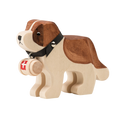 Trauffer Chien Barry avec petit tonneau Animal en bois