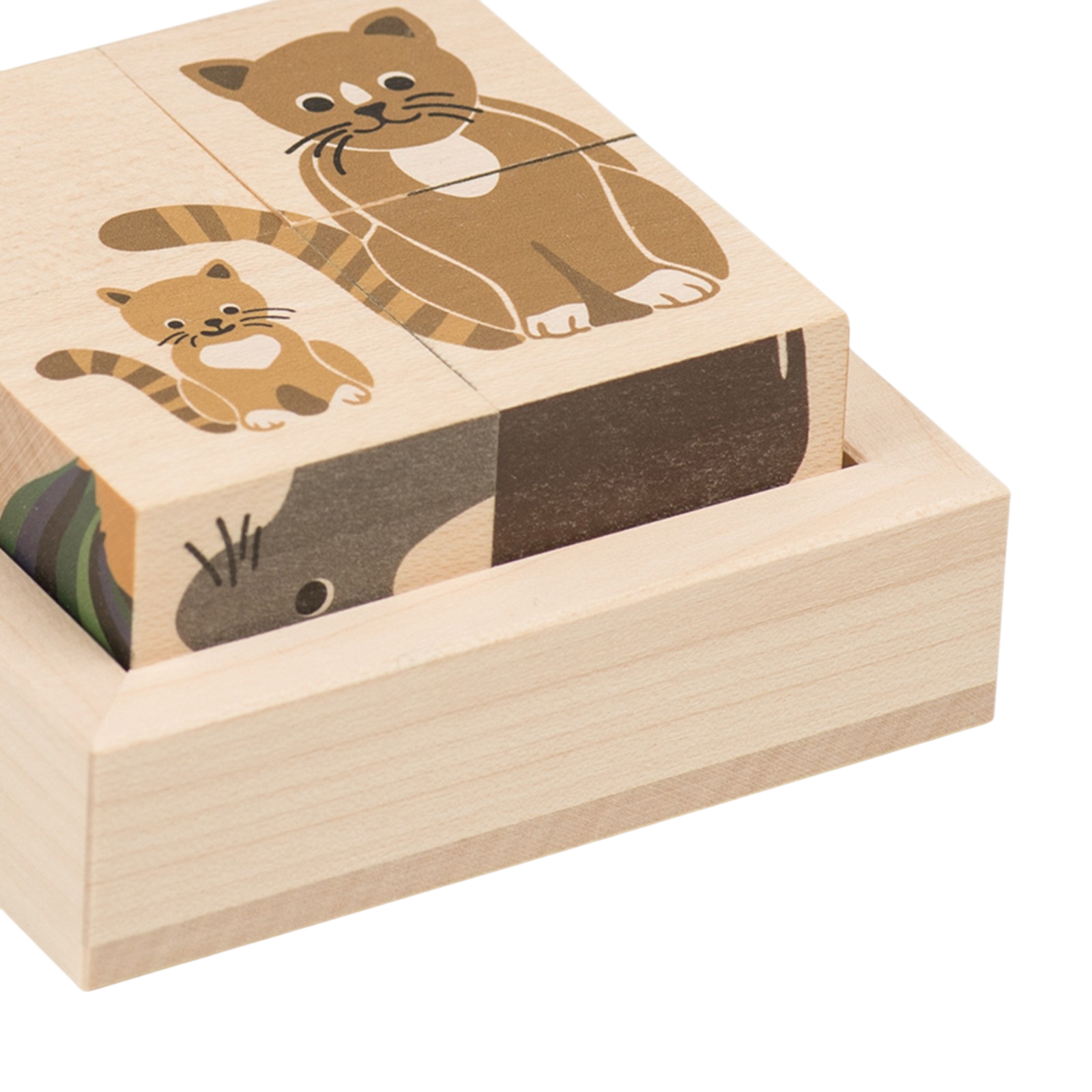 Puzzle à cubes animaux domestiques