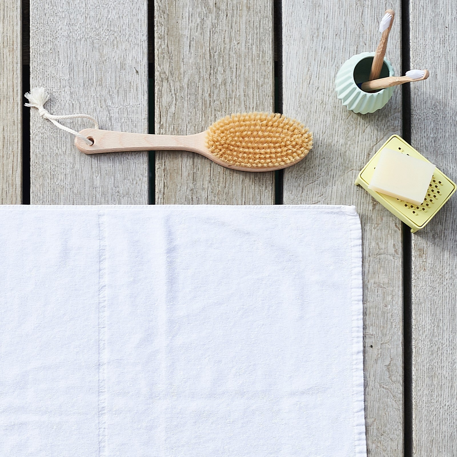 Tilda white, towel 50x100 cm