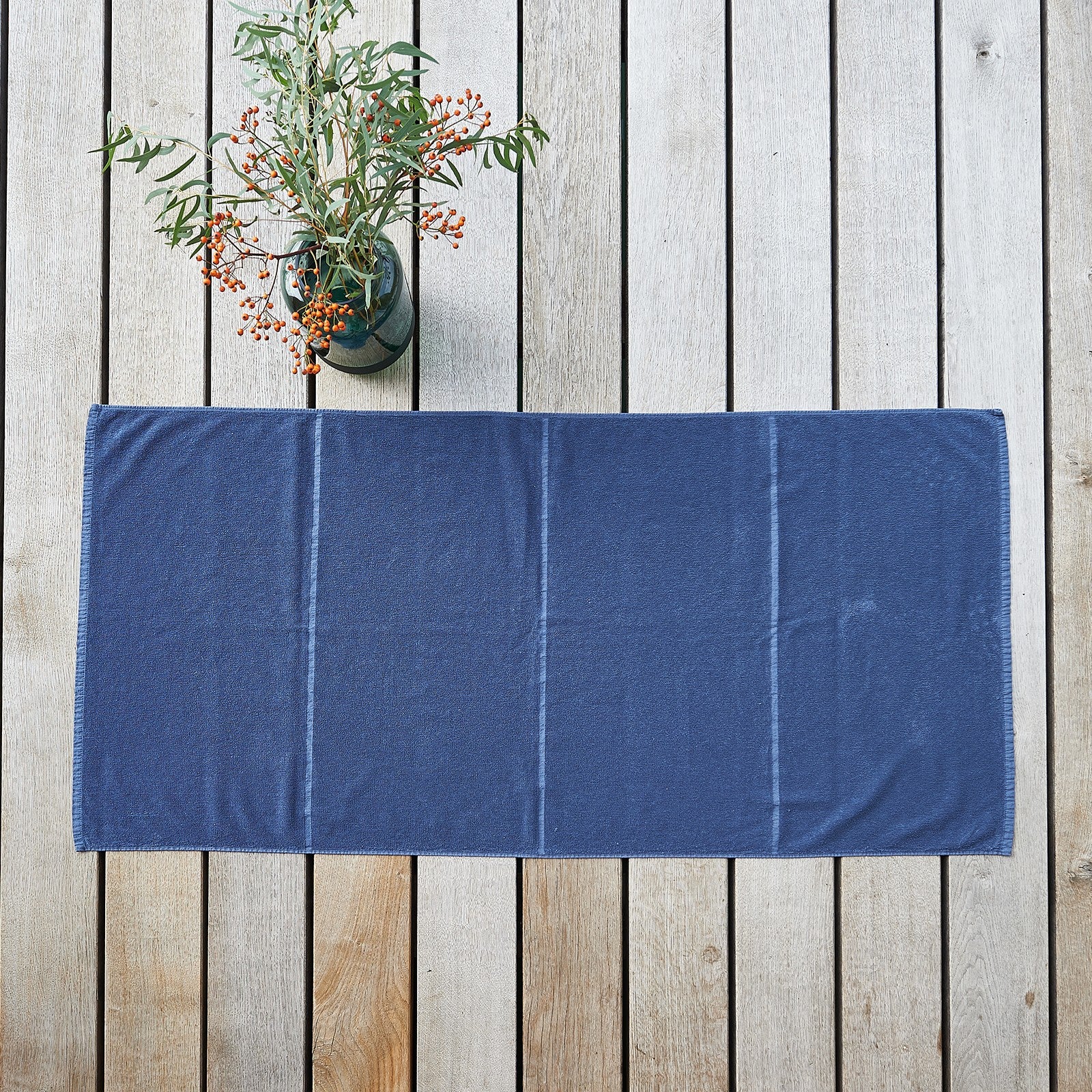 Tilda indigo, Duschtuch 70x140 cm