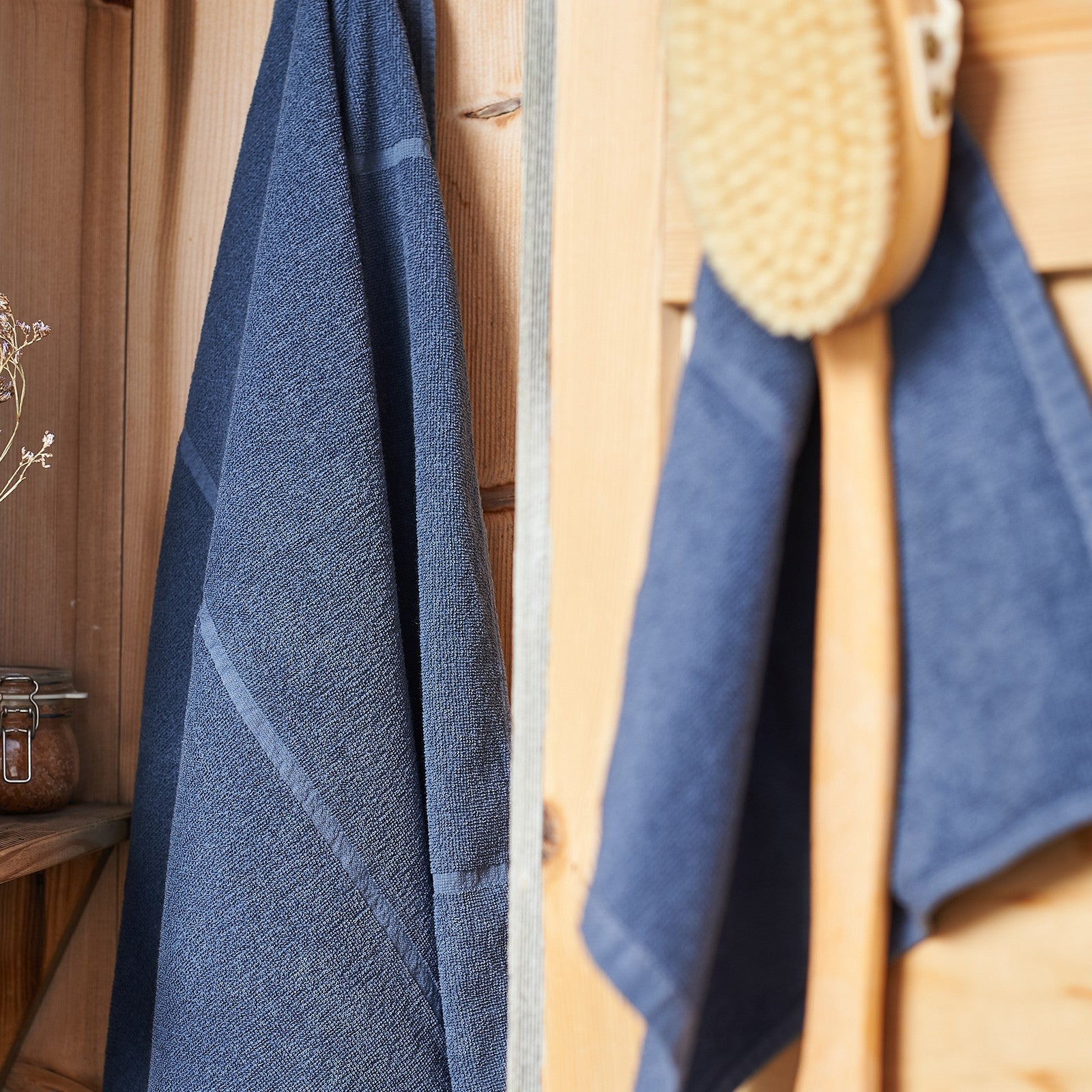 Tilda indigo, Duschtuch 70x140 cm
