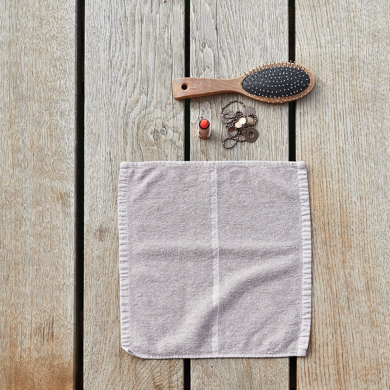 Tilda taupe, Gant de toilette 30x30 cm