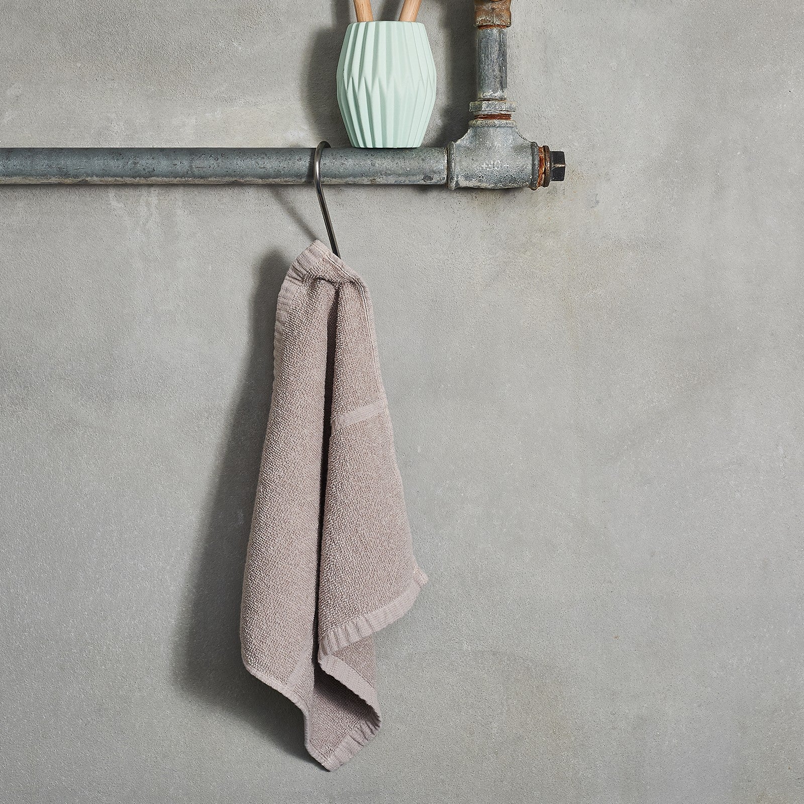 Tilda taupe, Gant de toilette 30x30 cm