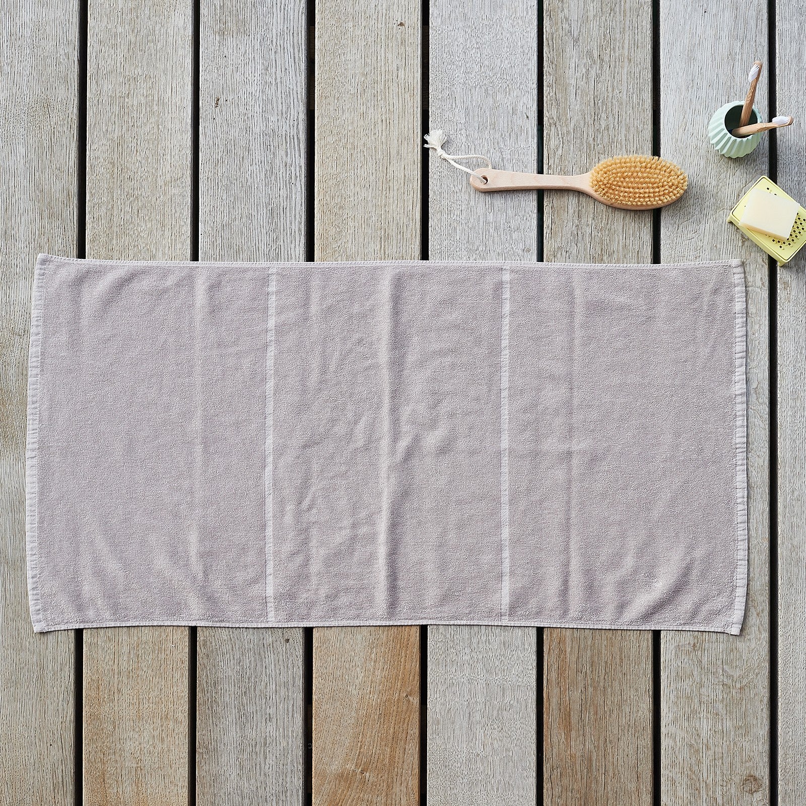 Tilda taupe, serviette 50x100 cm