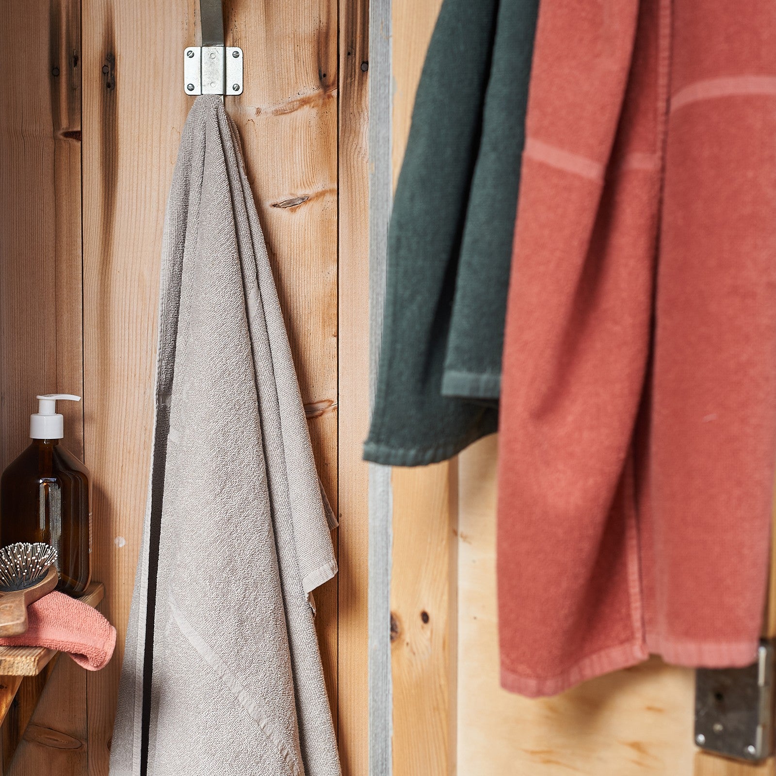 Tilda taupe, Duschtuch 70x140 cm