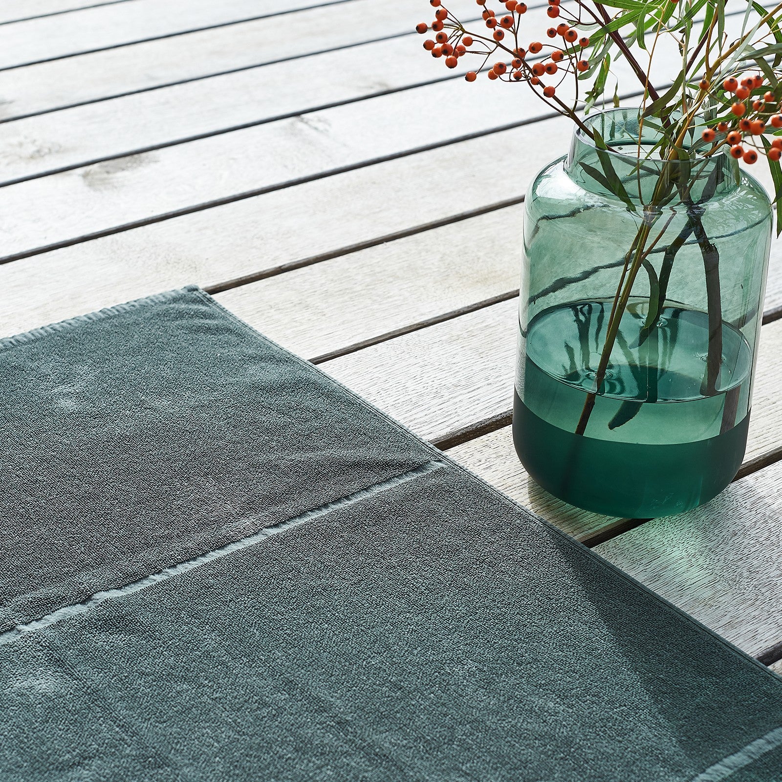 Tilda dark green, shower towel 70x140 cm