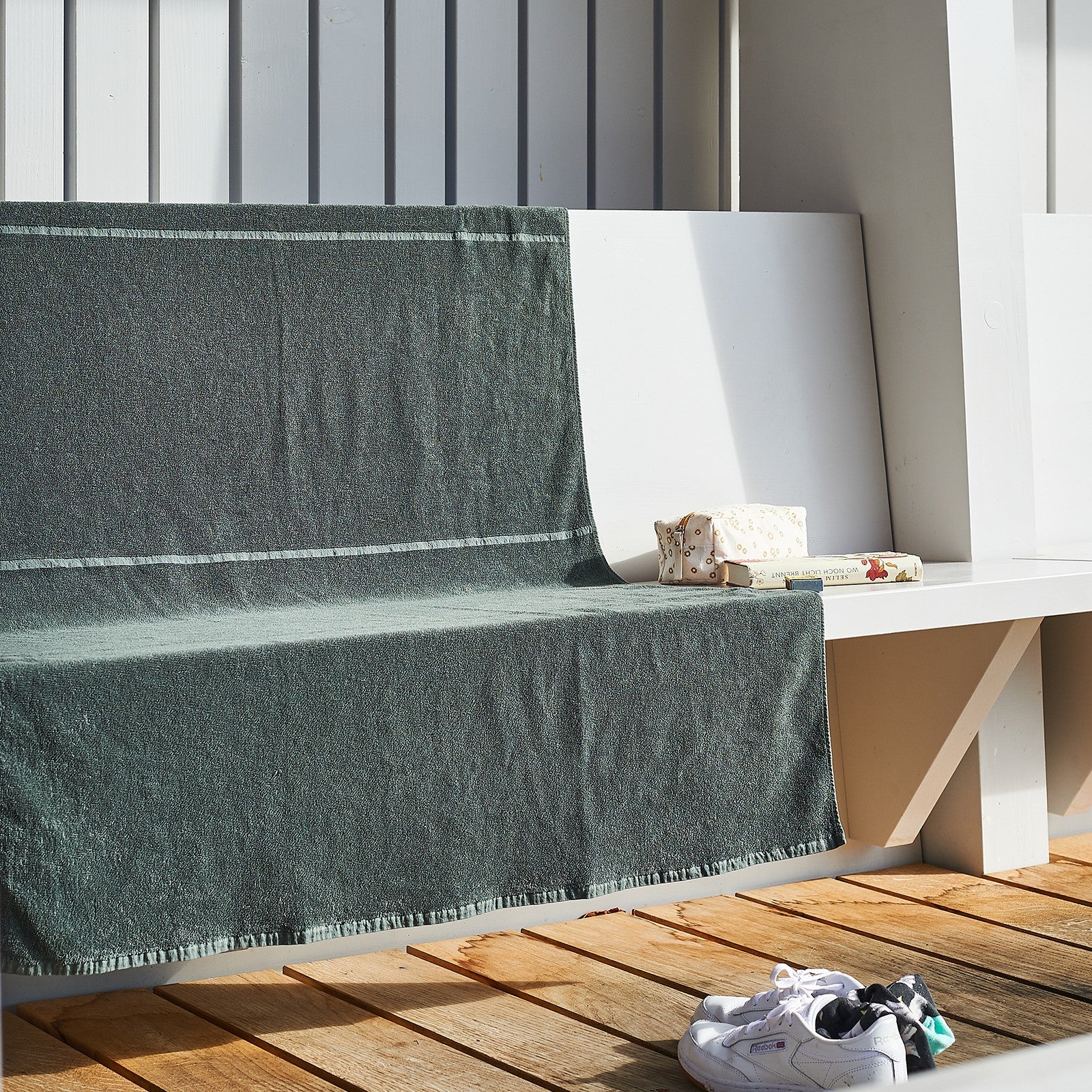 Tilda dark green, bath towel 100x150 cm