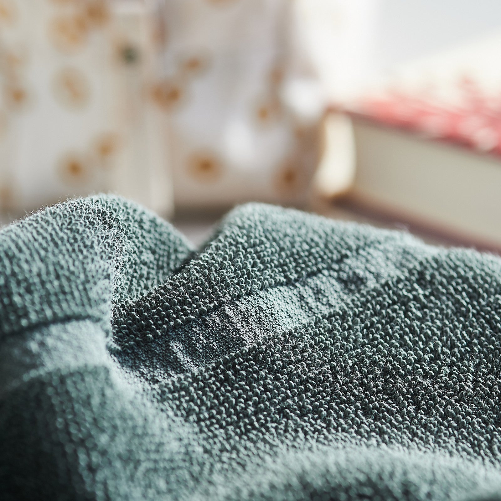 Tilda dark green, bath towel 100x150 cm