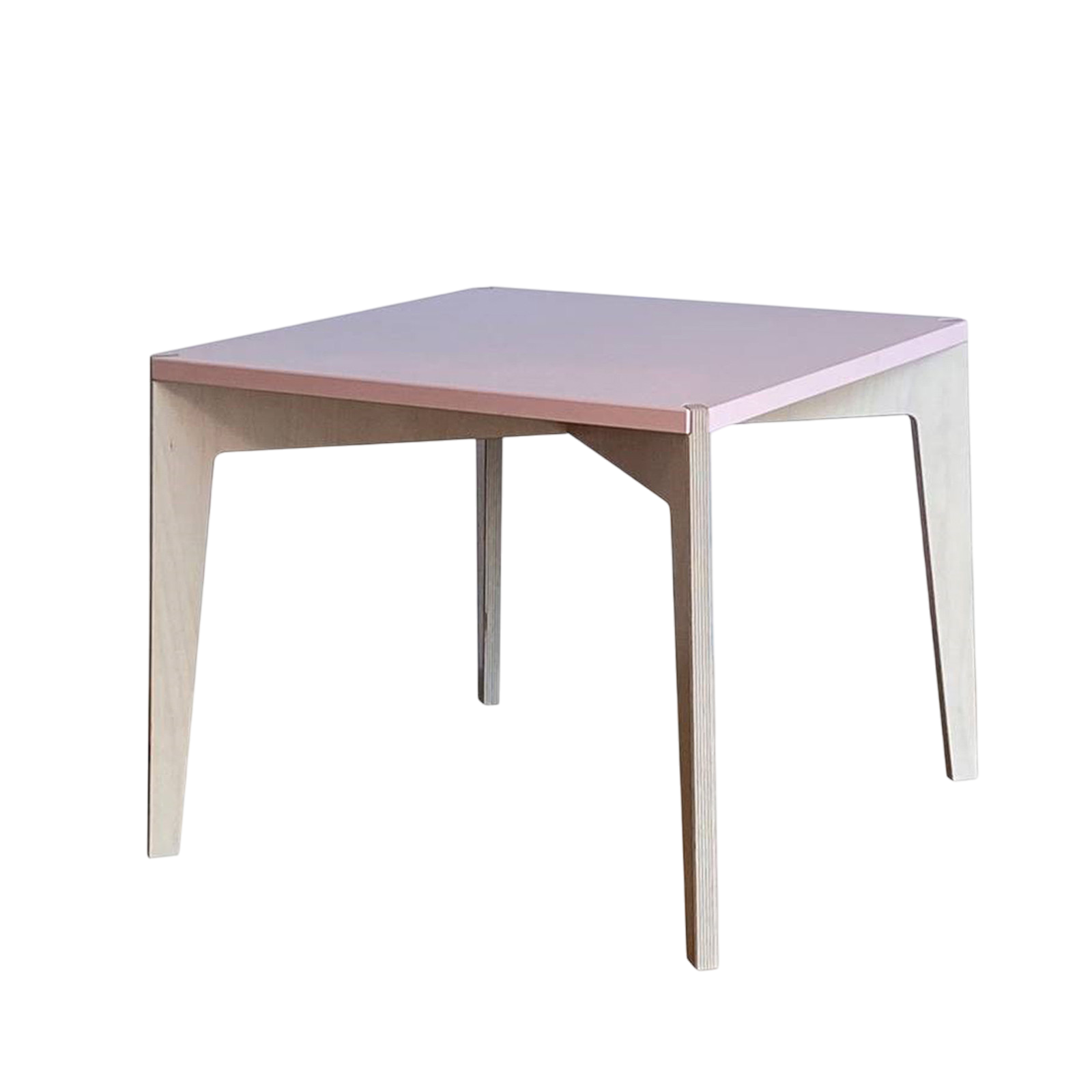 Kombiset, 1 Spieltisch quadratisch, 2 Hocker (Farbe wählbar)