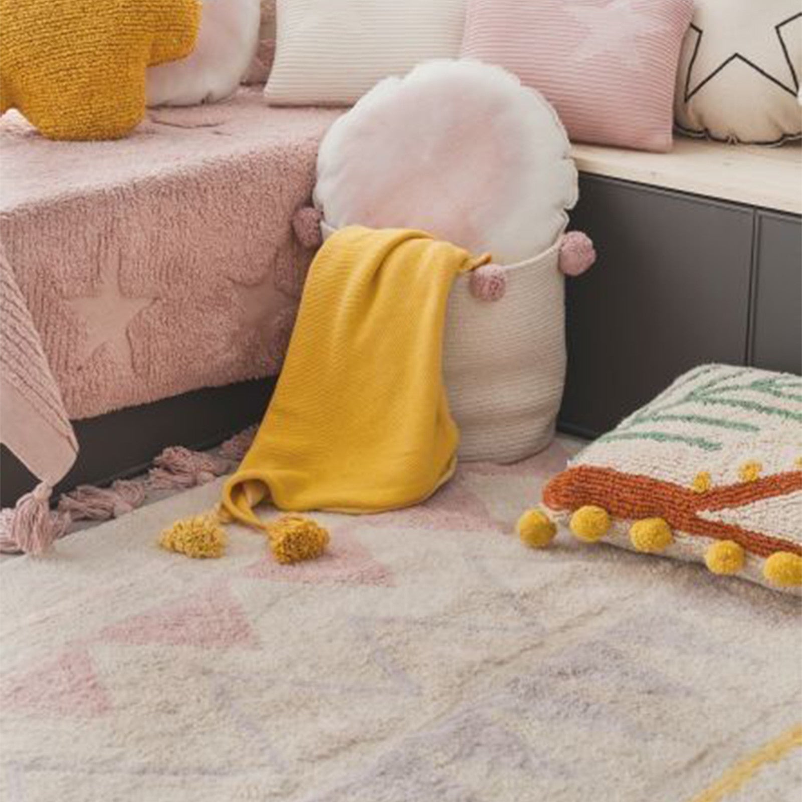 Tapis Azteca Natural Large - Vintage Nude