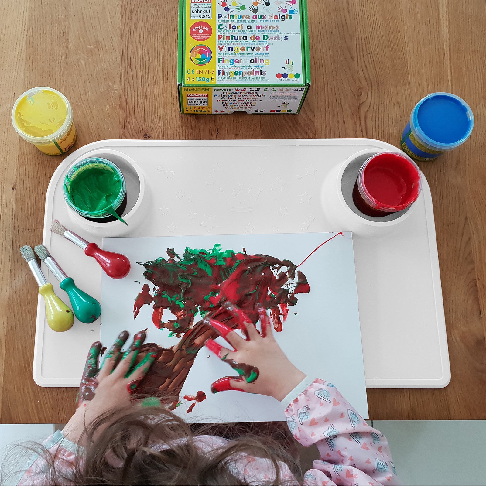 Eat & Play Pad white incl. cotton bag