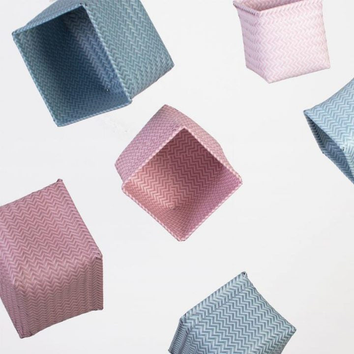 Basket, 3-in-1, pastel blue