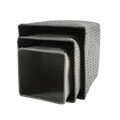 Korb, 3-in-1, Grau