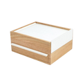 Porte-bijoux Stowit, blanc/bois