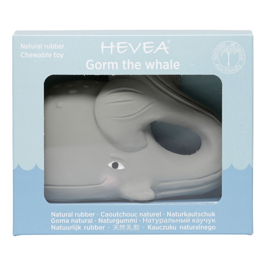 Teether Gorm la baleine gris