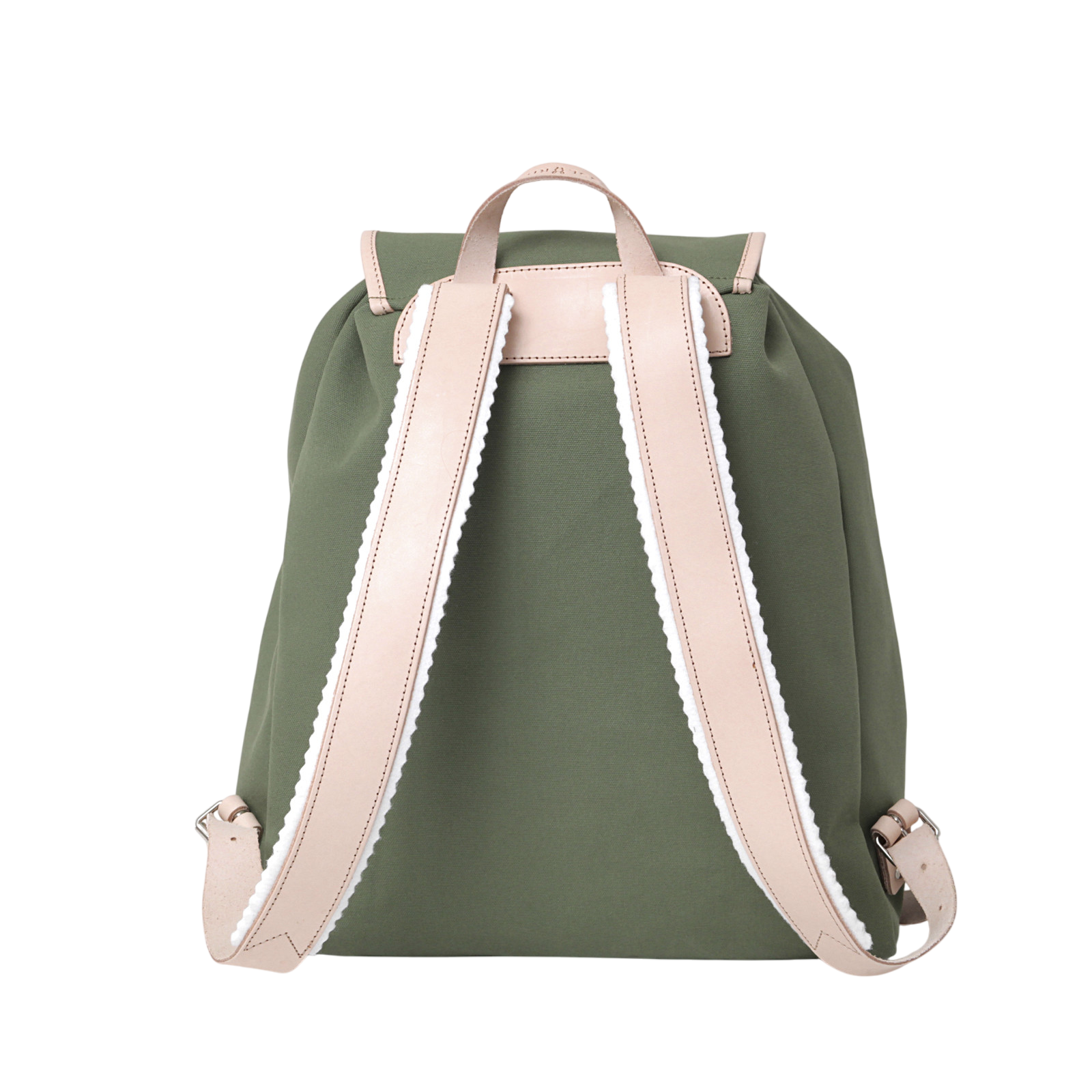 Backpack Georg olive, leather nature