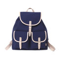 Georg Navy backpack, natural leather