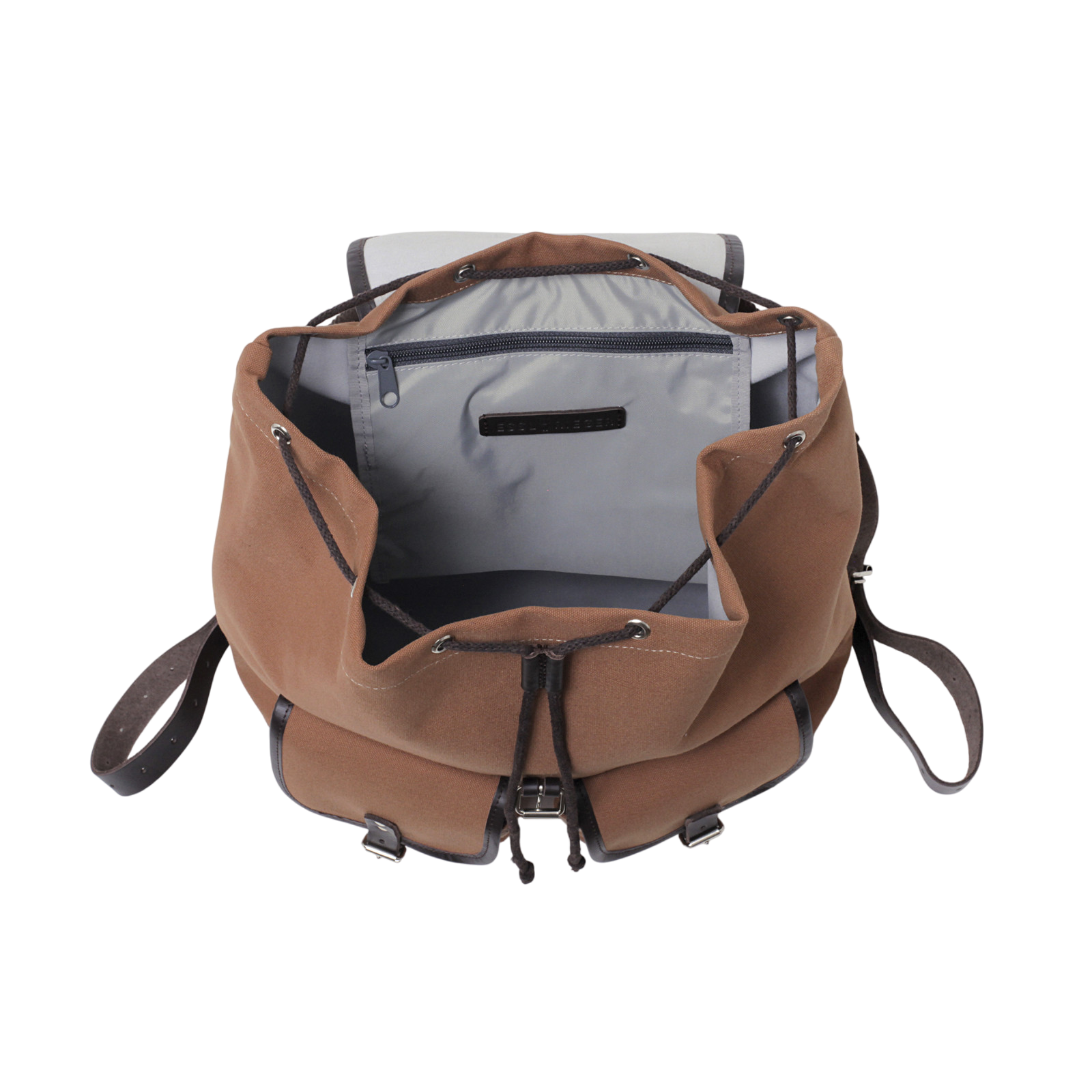 Georg mahogany backpack, brown leather