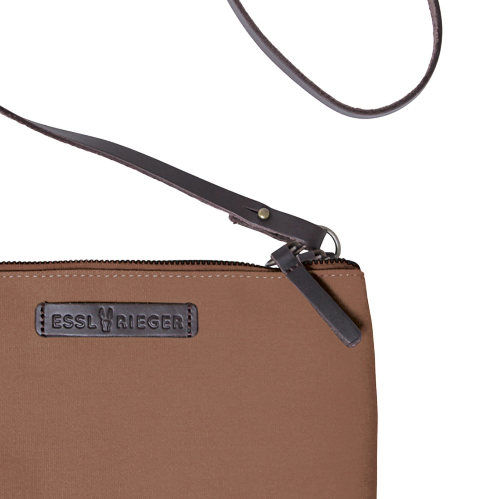Clutch Charlie mahogany, brown leather