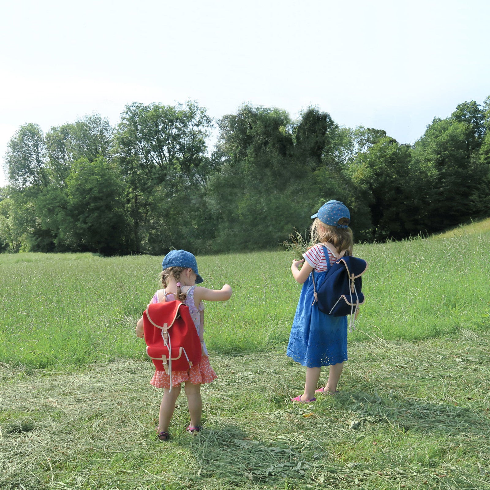 Kinderrucksack Georgie Rot, Leder Natur