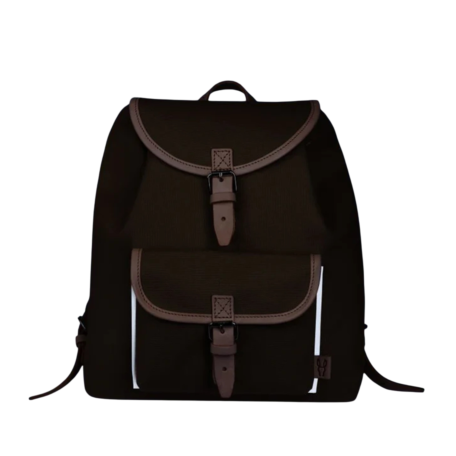 Kinderrucksack Georgie Rot, Leder Natur