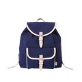 Kinderrucksack Georgie Navy, Leder Natur