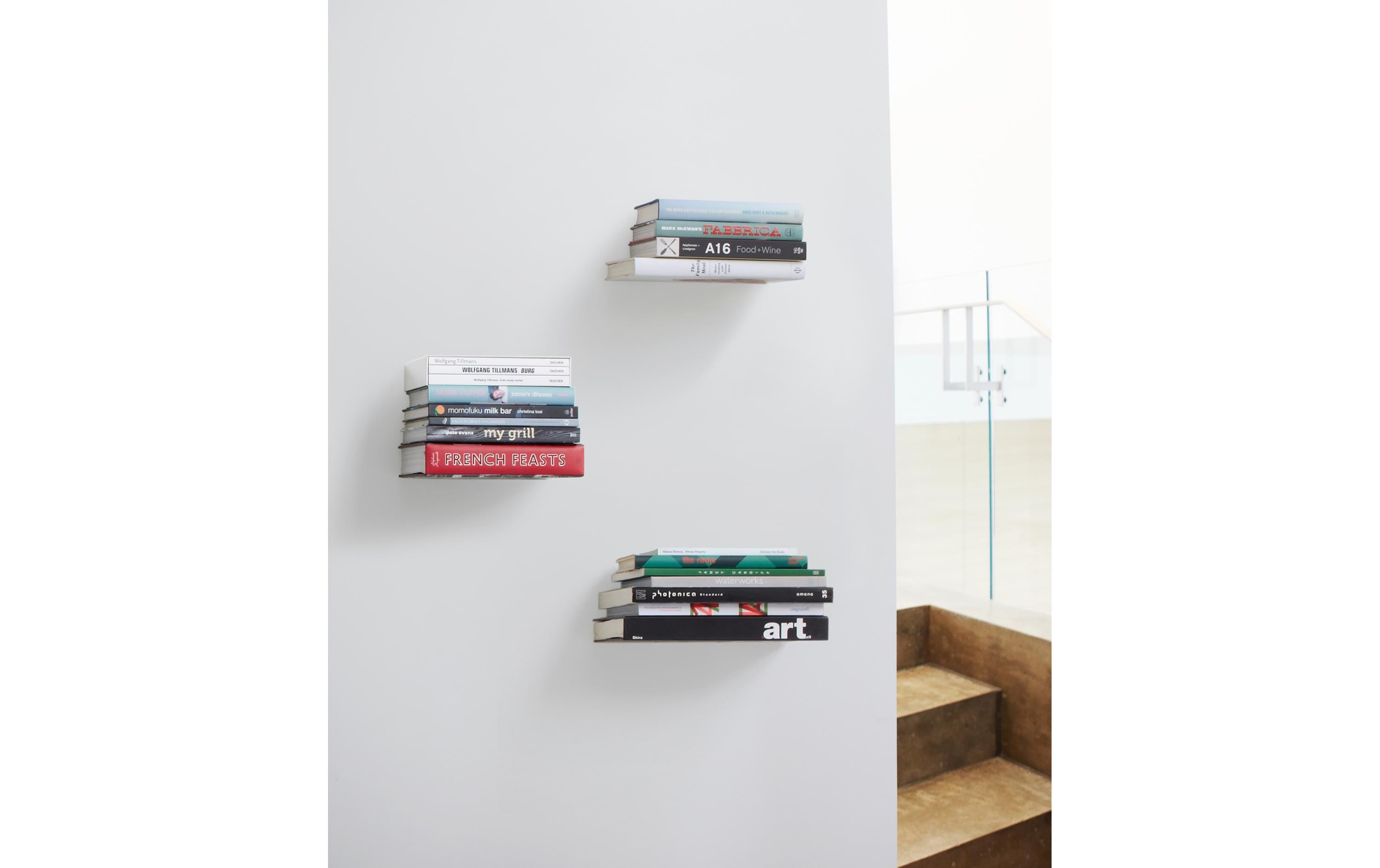 Etagère murale Conceal set de 3, argenté