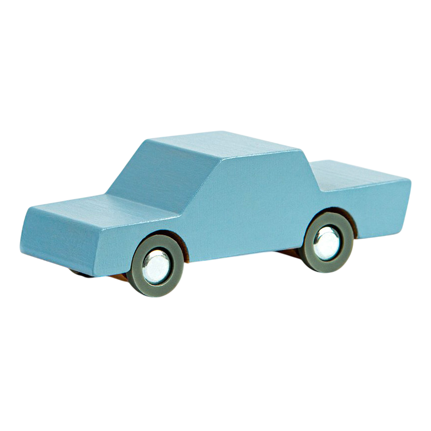 Holzauto Blue