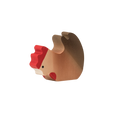 Trauffer mangeant du poulet
