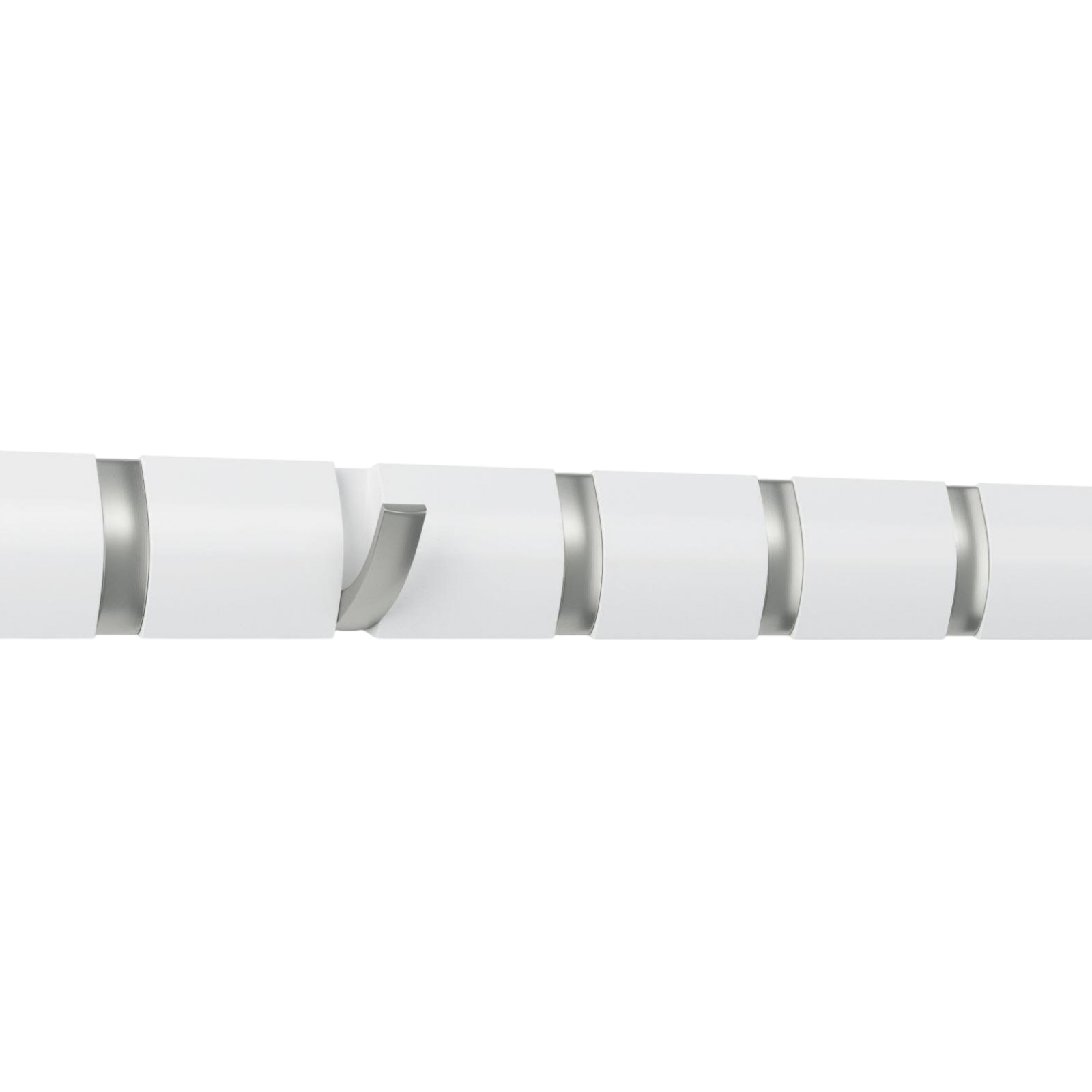 Coat rack Flip 8 hooks, white / silver