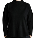 Pull-over en tricot mérinos noir