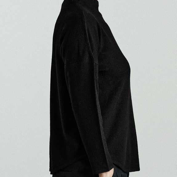 Strickpullover Merino schwarz