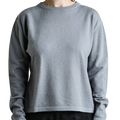 Pull en tricot cachemire brun gris