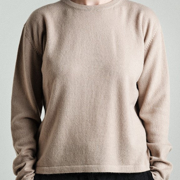 Kaschmir Strickpullover nude