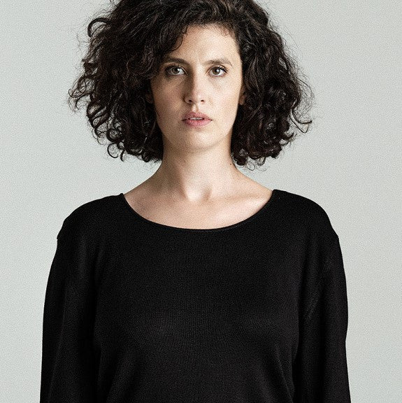 Bambus Sweater schwarz