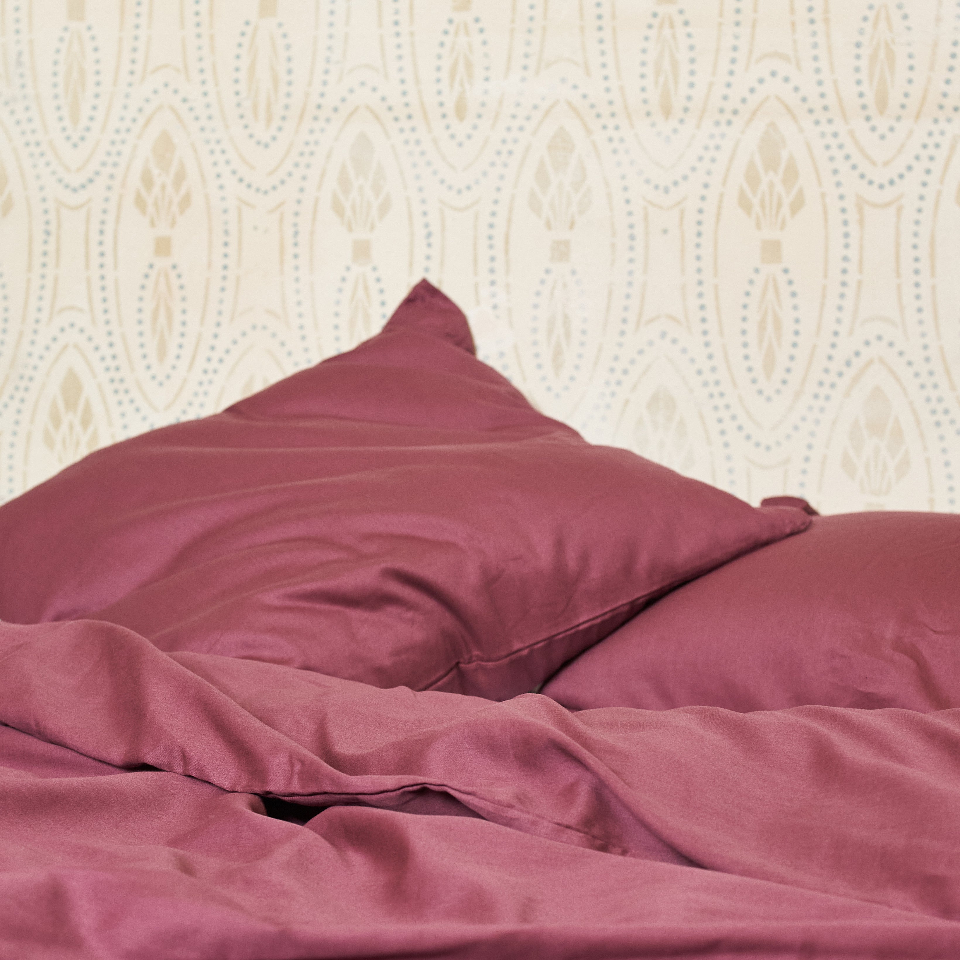 BRAGA cassis, taie d'oreiller 65x65 cm