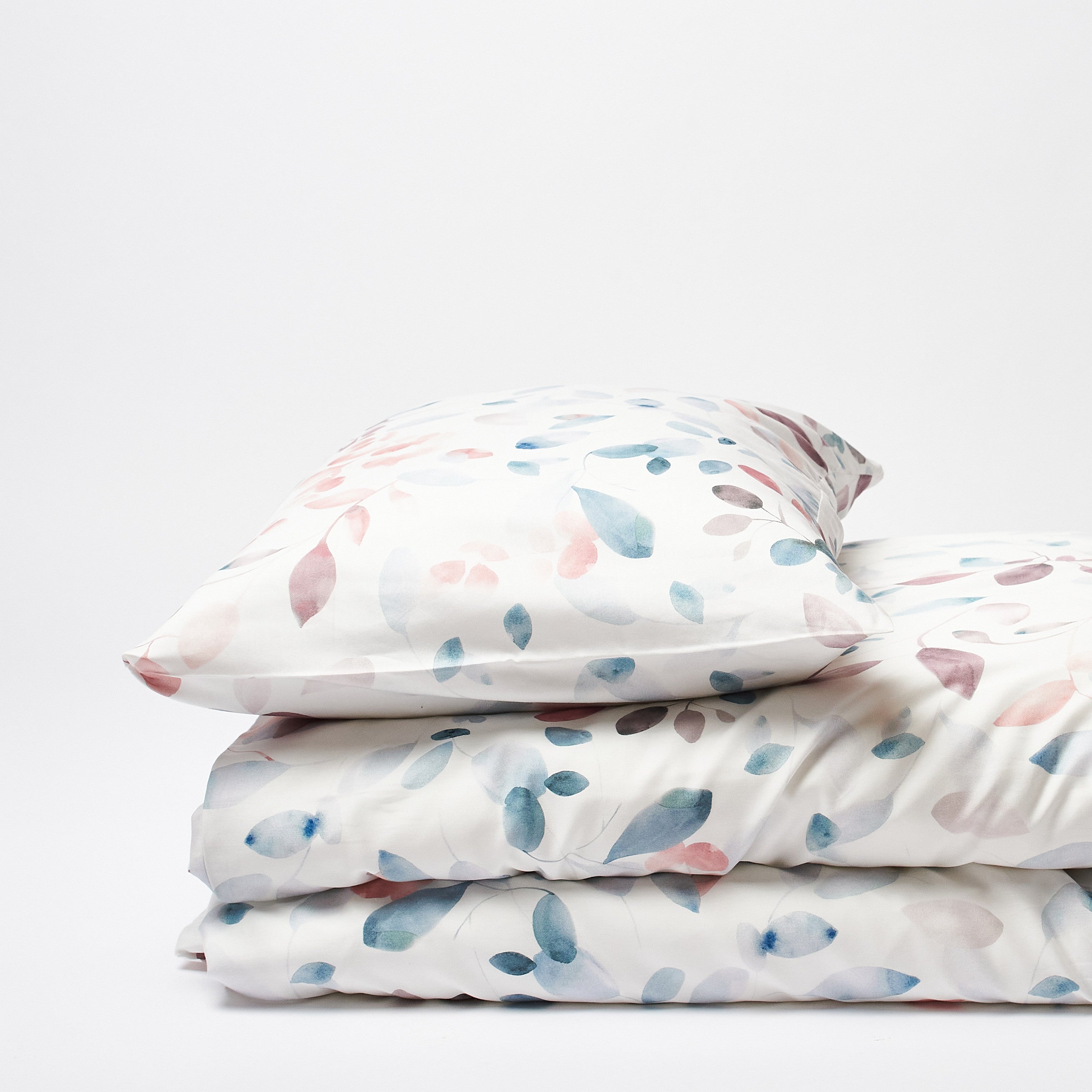 GREINA ocean blue/cassis, Taie d'oreiller 50x70 cm