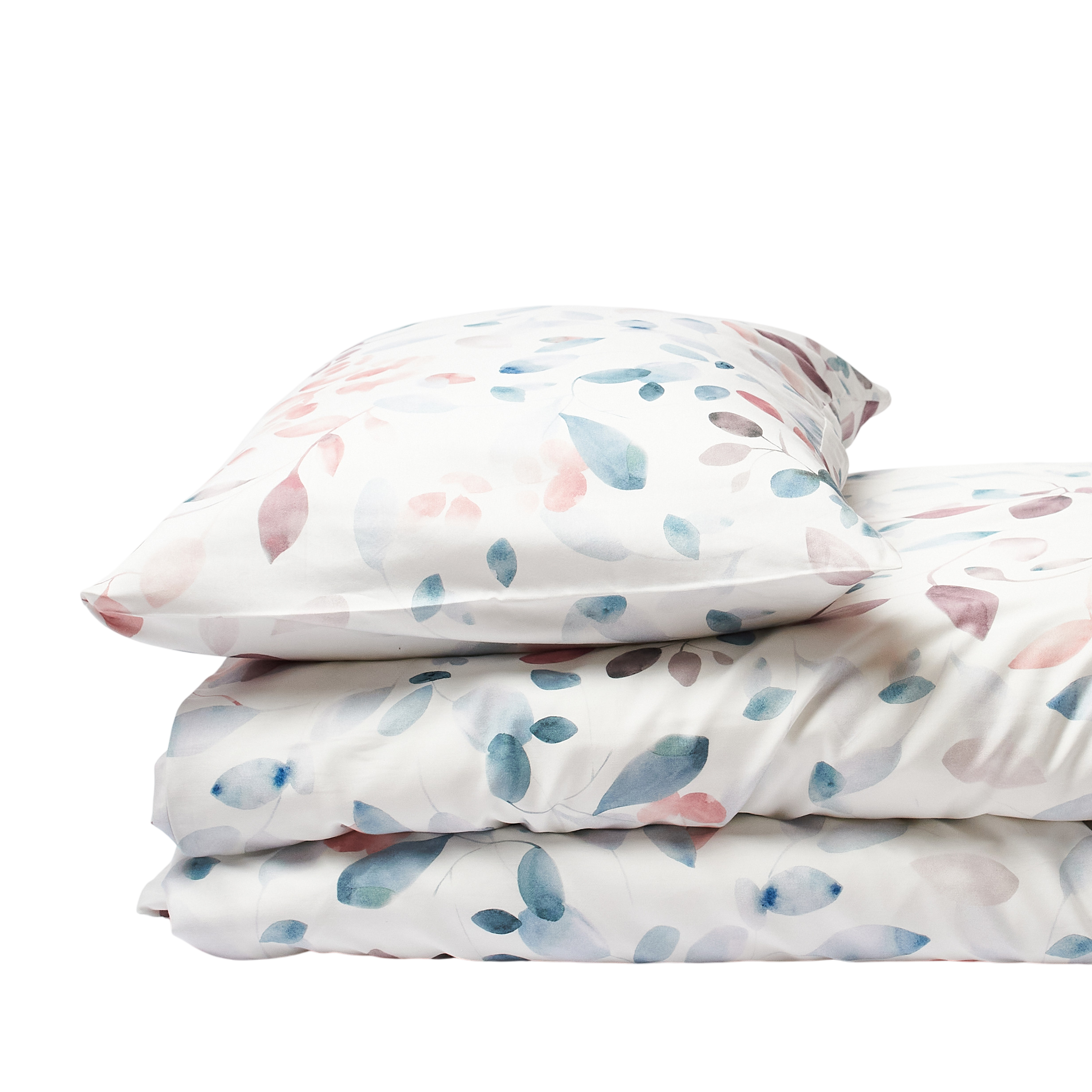 GREINA ocean blue/cassis, taie d'oreiller 65x65 cm