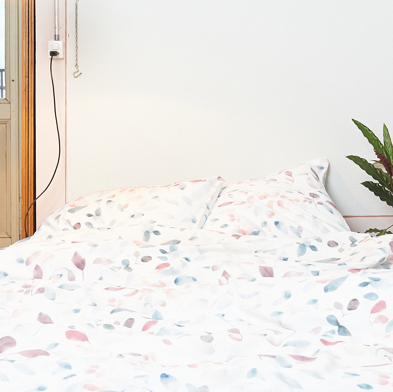 GREINA ocean blue/cassis, Kissenbezug 65x100 cm