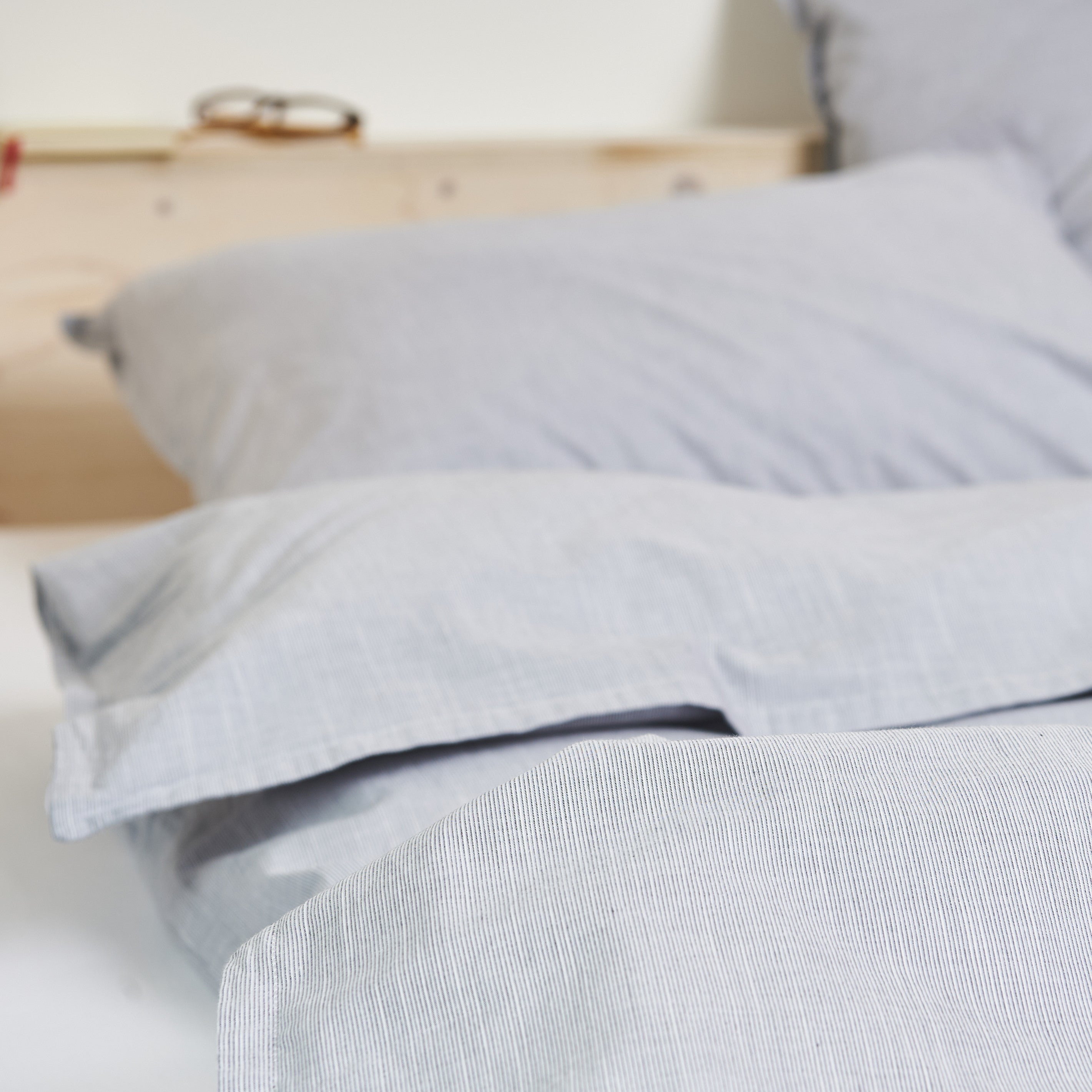 NYHOLM stone, housse de couette 160x210 cm