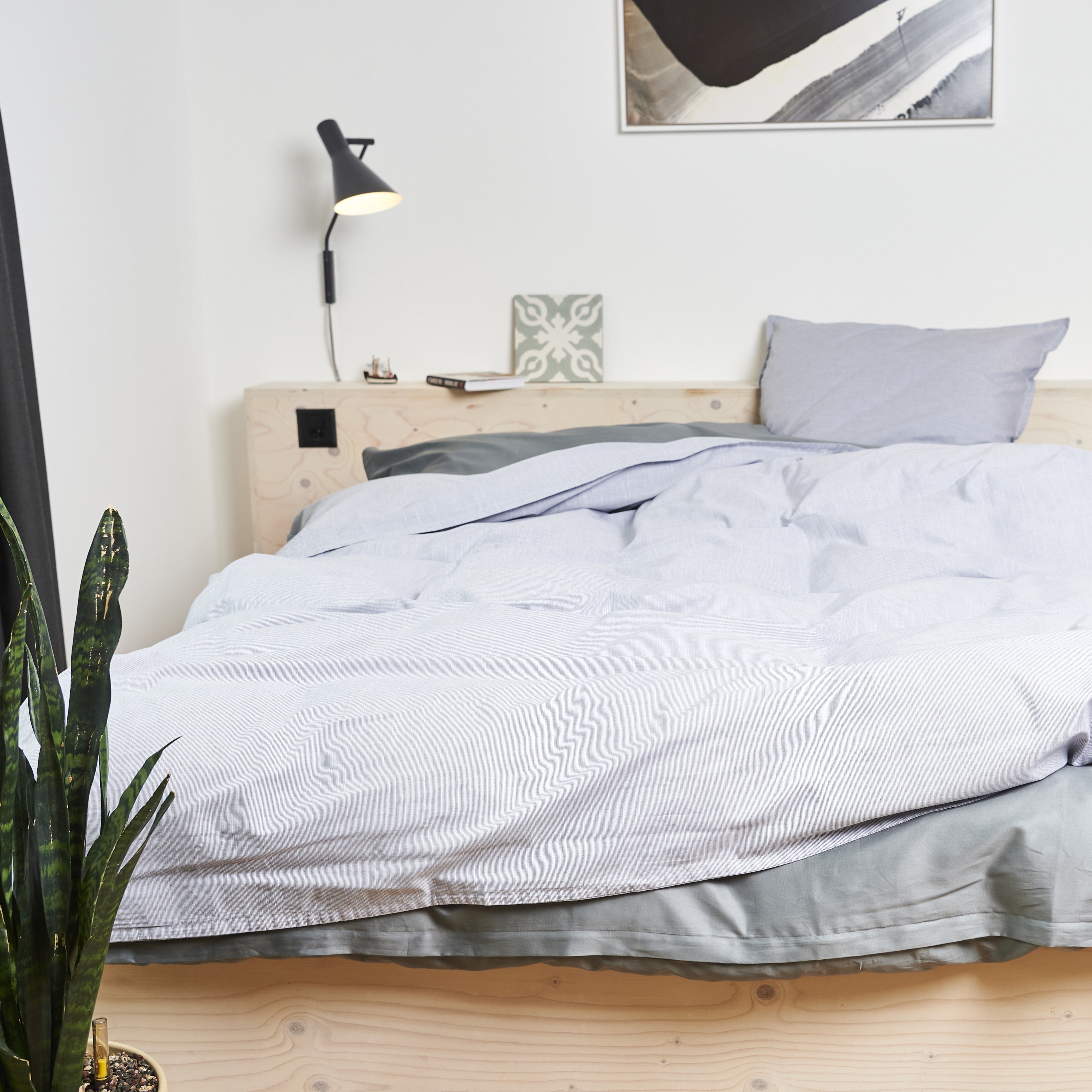 NYHOLM stone, comforter cover 200x210 cm