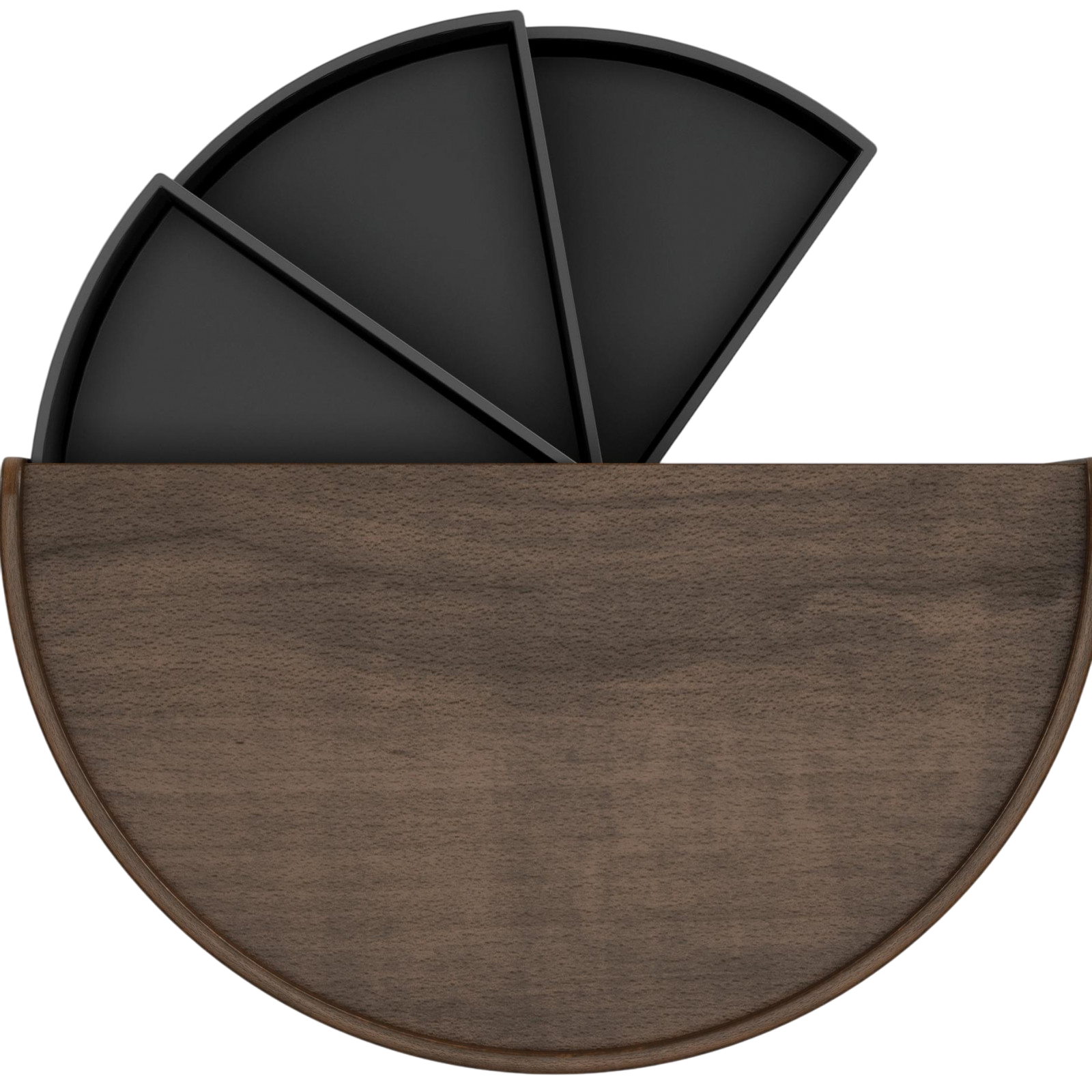 Boîte à bijoux Moona bois, noir