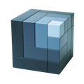 Naef cubes en bois Cubicus gris