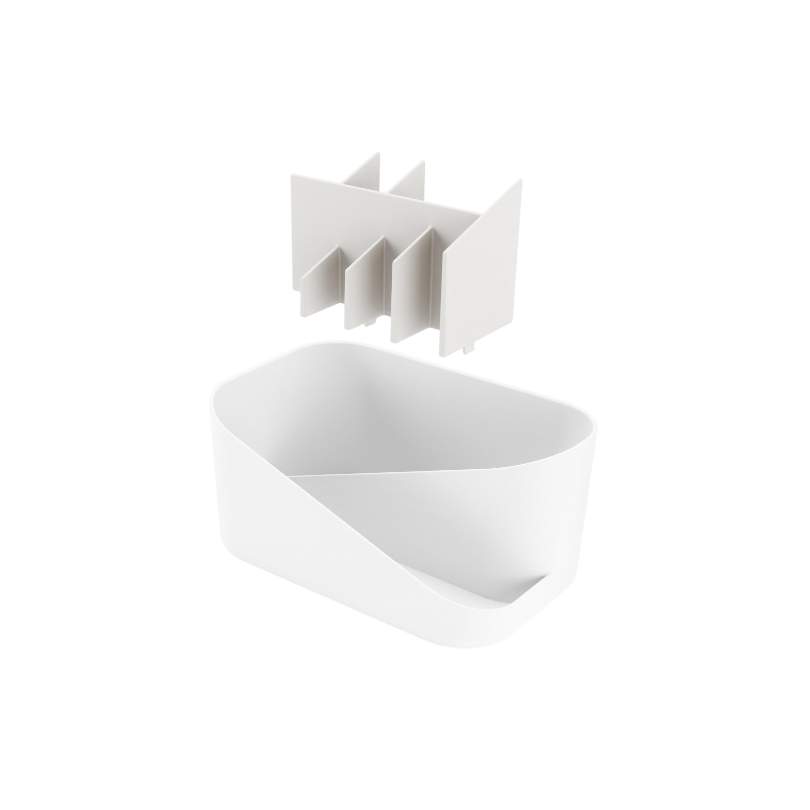 Porte-ustensiles de bain Glam, blanc