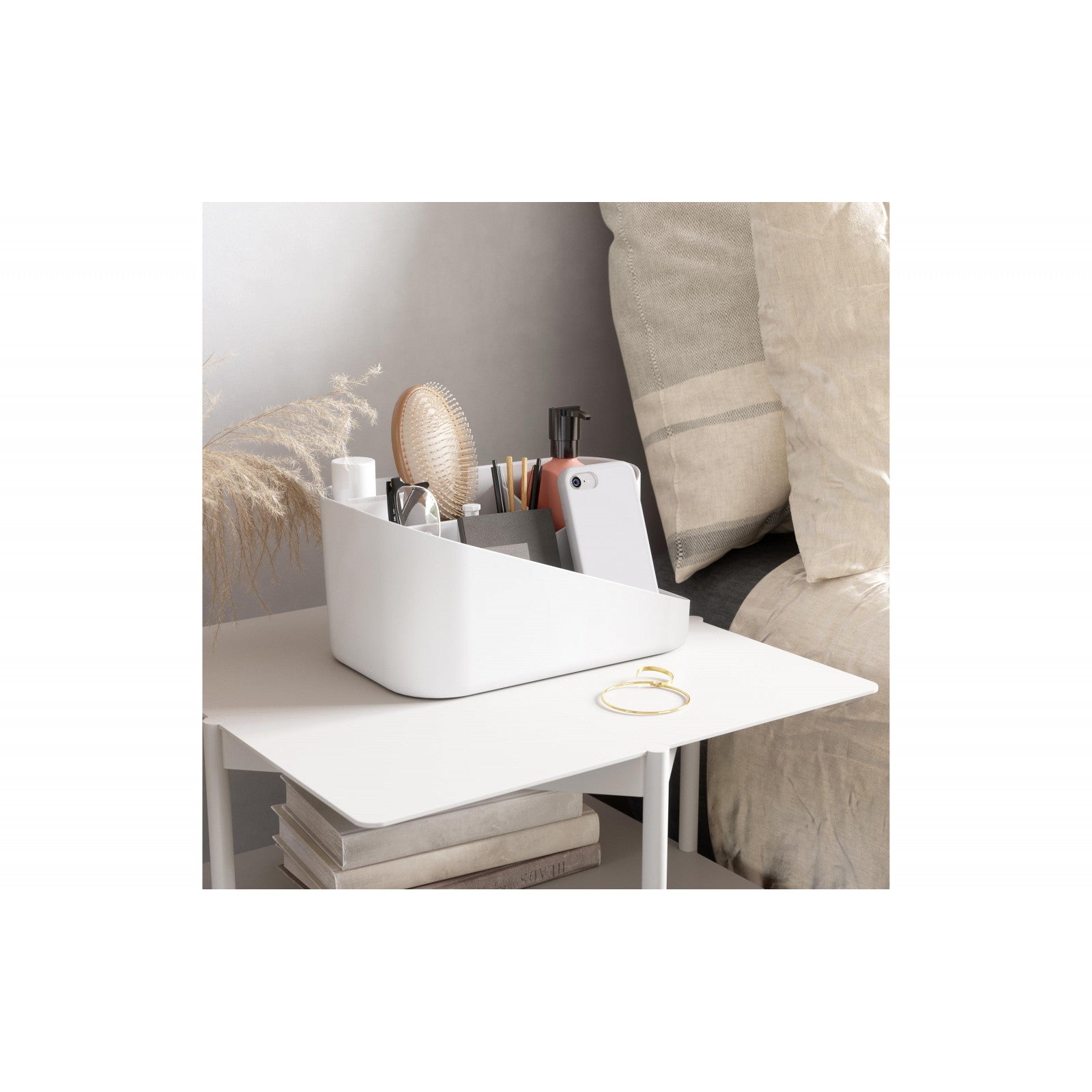 Porte-ustensiles de bain Glam, blanc