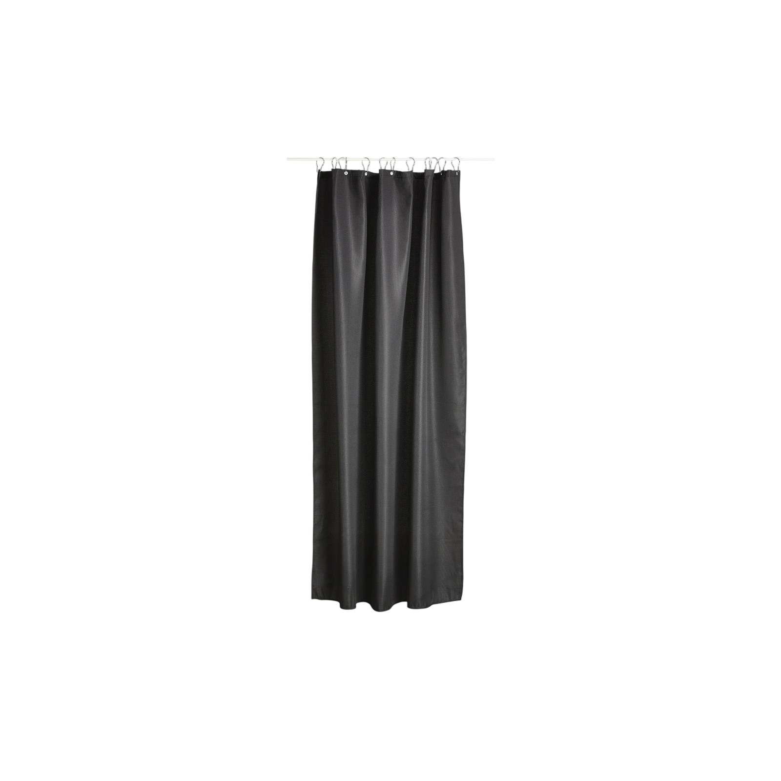 Lux shower curtain 180 x 200 cm, black