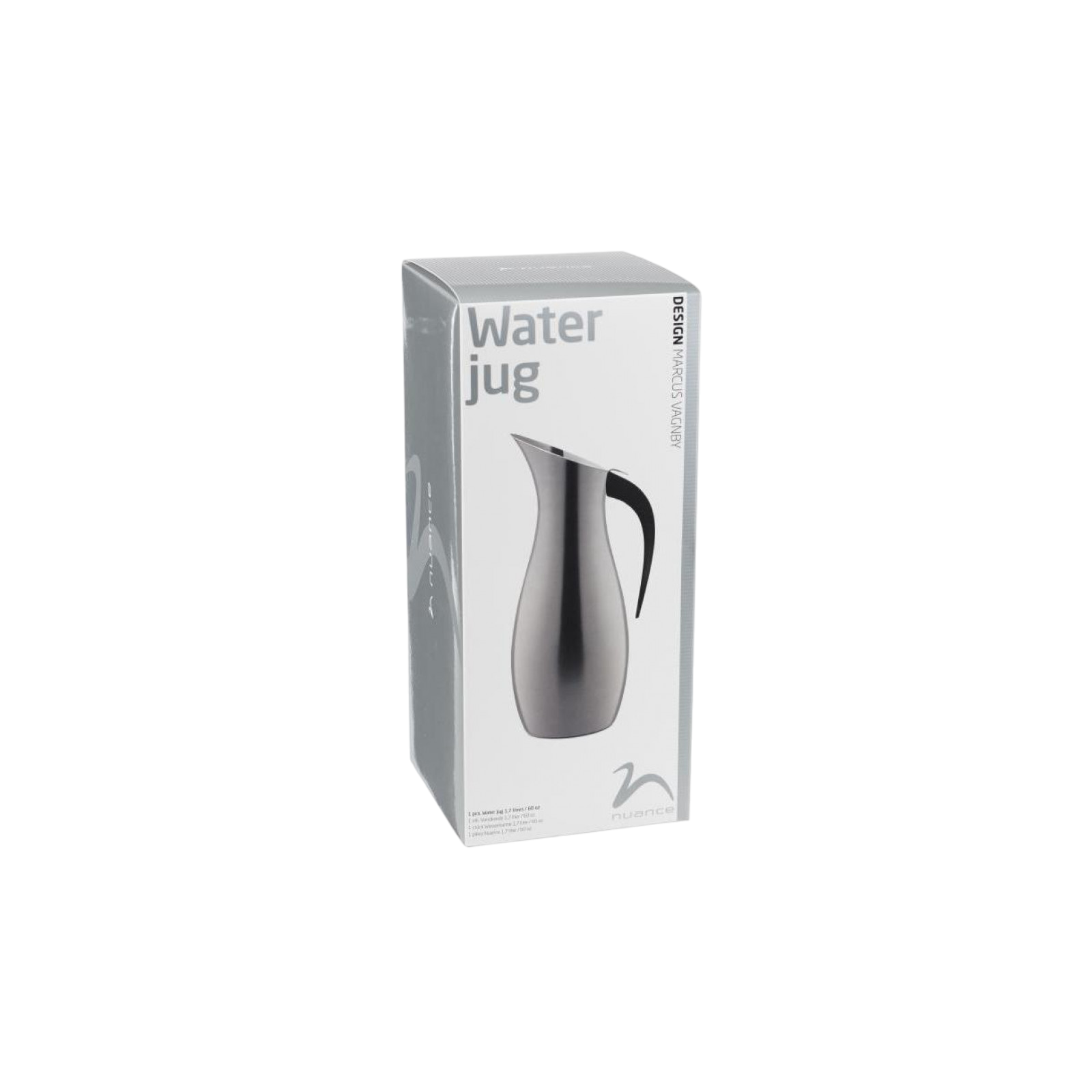 Water carafe 1.7 l, black